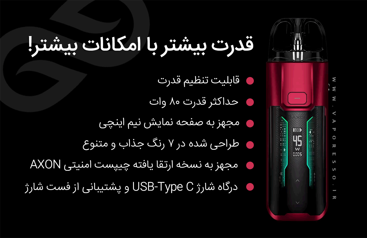 Vaporesso Luxe XR Max ویپ پاد وپرسو luxe xr max